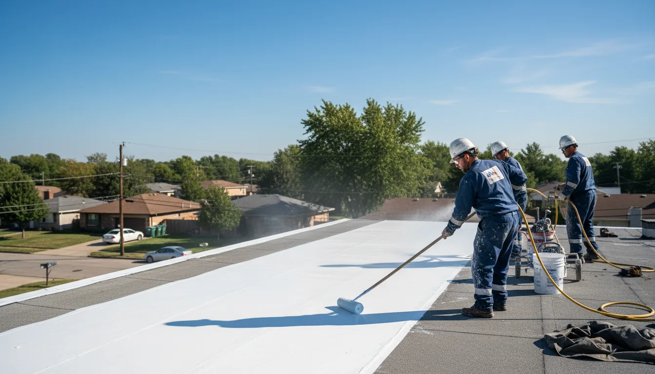Commercial roof coating in Pomona, KS near me